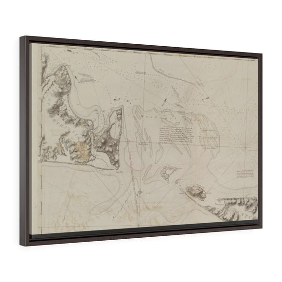 1776 Des Barres Muskeget Shoals Premium Gallery Wrap Canvas - Stone & Shoal