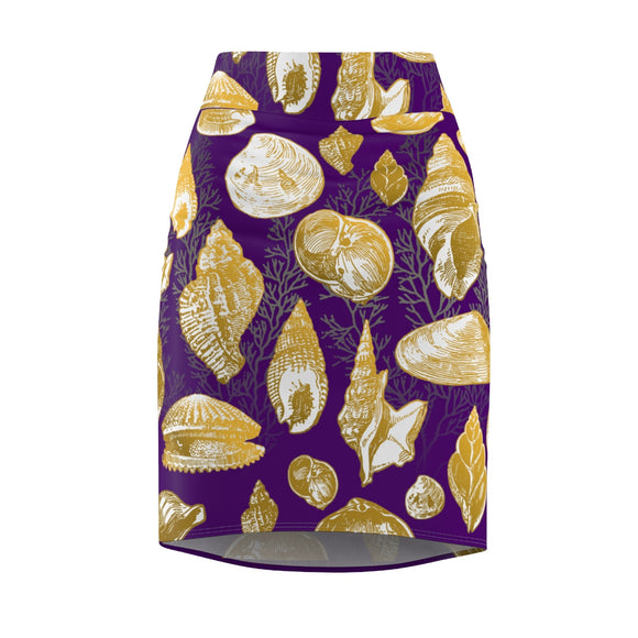 Sunny Seashell Skirt in Privateer Purple - Stone & Shoal