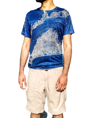 1860 Bache Coastal Survey Map T-Shirt - Stone & Shoal